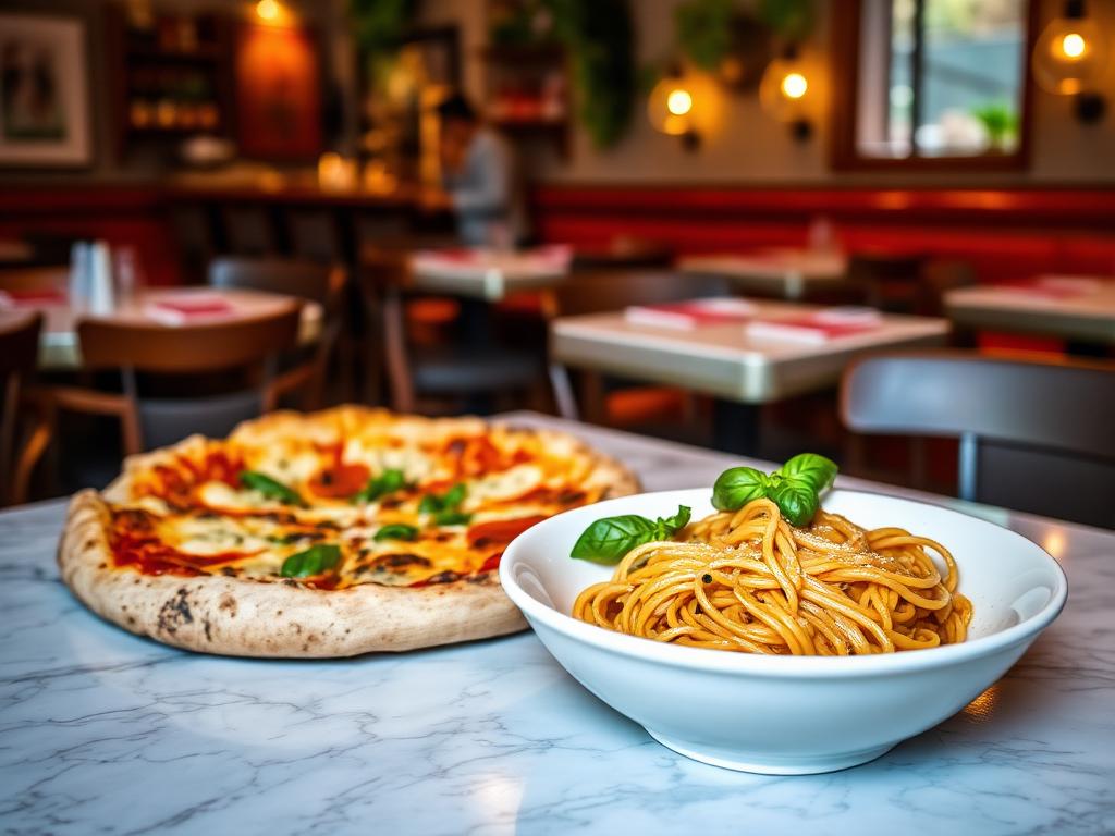 Pizza and pasta